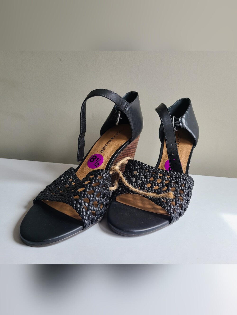 ​Lucky Brand Woven Wedge Sandals